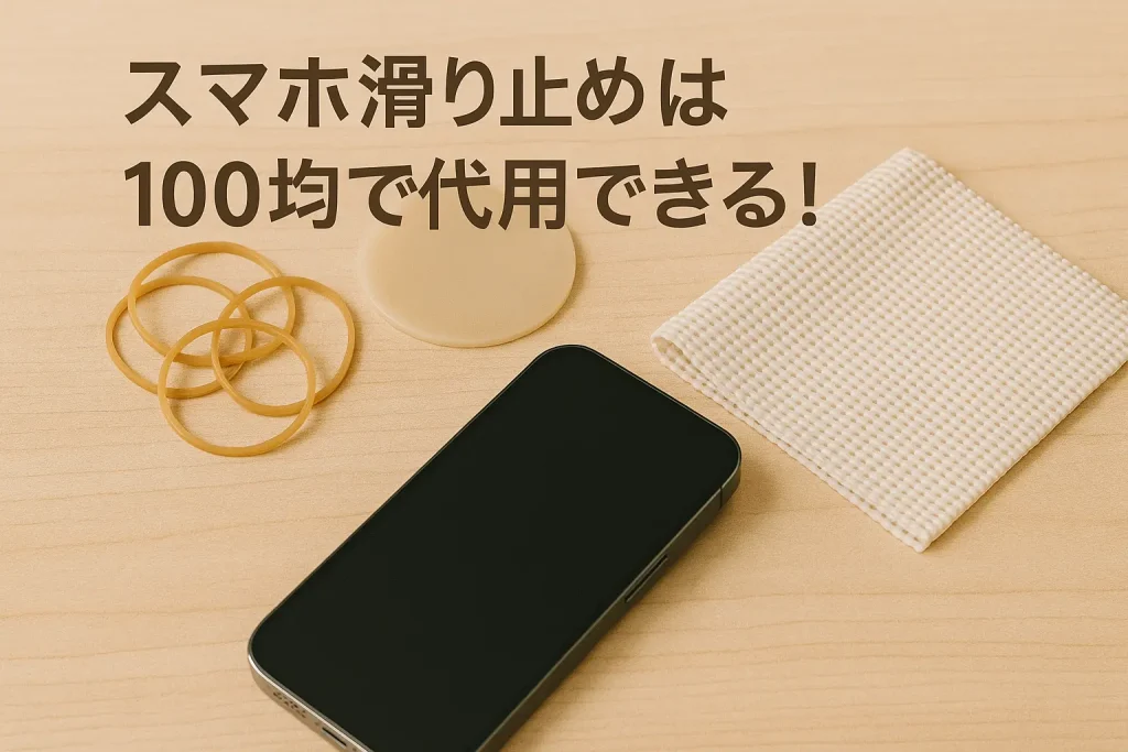 スマートフォンの滑り止め対策に使える100均グッズ